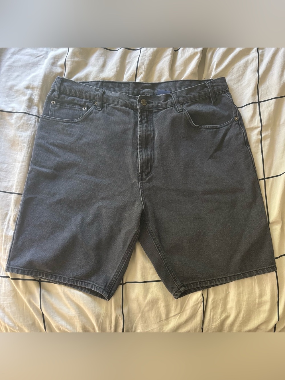 Men's Black Denim Shorts